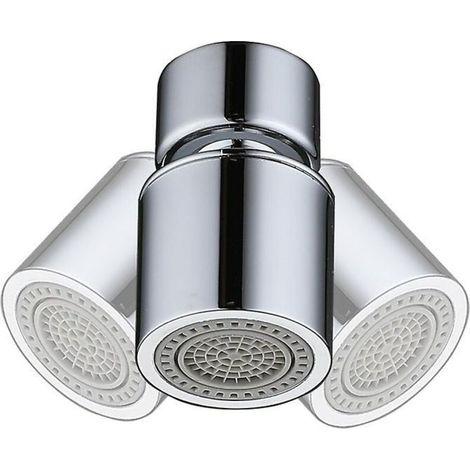 Aérateur de robinet de cuisine pivotant à 360° avec filtre de pommeau de douche réglable à 2 modes (1/5)