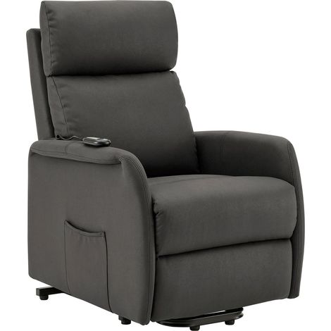 Fauteuil inclinable en tissu anthracite