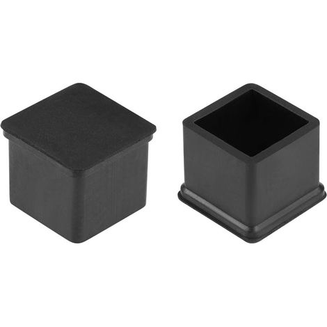 12Pcs Embout Pied Chaise Caoutchouc 20x20mm Meuble Carrée (1/3)