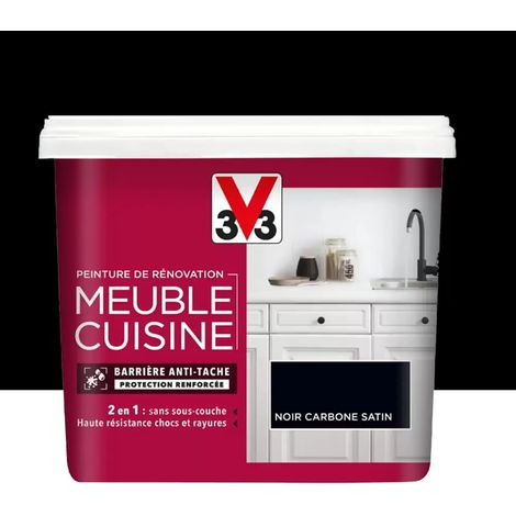Peinture De Rénovation V33 Meuble De Cuisine Noir Carbone 0,75 L (1/4)