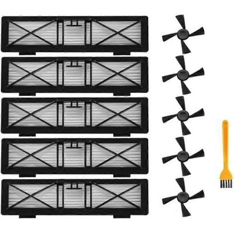 Pièces détachées pour aspirateur robot : filtre HEPA pour Neato Botvac série D (D3, D4, D5, D6, D7, D70), filtres de rechange et brosse latérale. (1/5)