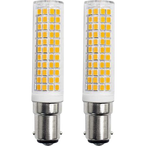 B15d LED Ampoules 8W Équivalente 90W 80W 75W Blanc Chaud B15 Base 910lm 220V 230V 3000K (Lot de 2) (1/5)