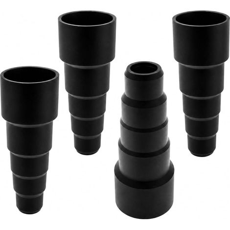4 Pièces Adaptateur Aspirateur 23mm à 50mm Adaptateur Tuyau Aspirateur Connexion au Tuyau de L'aspirateur(Noir) (1/5)