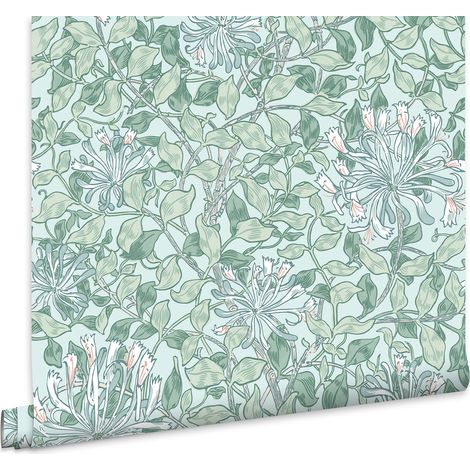 William Morris At Home Vliestapete Honeysuckle Breeze Blau 10mx52cm (1/5)