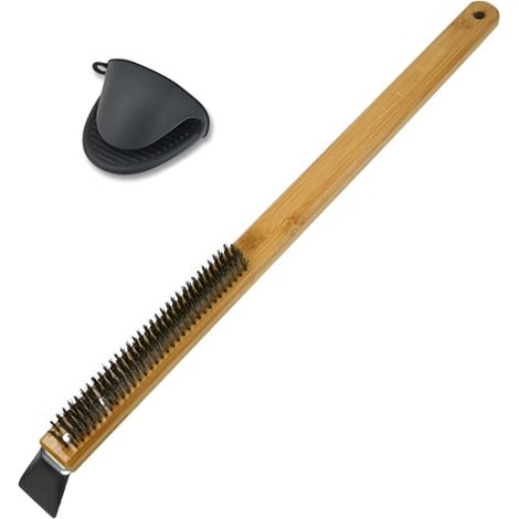 Jiajia AI, Brosse De Nettoyage De à Pizza en Fil, acier pour jardin, terrasse et extérieur (1/5)