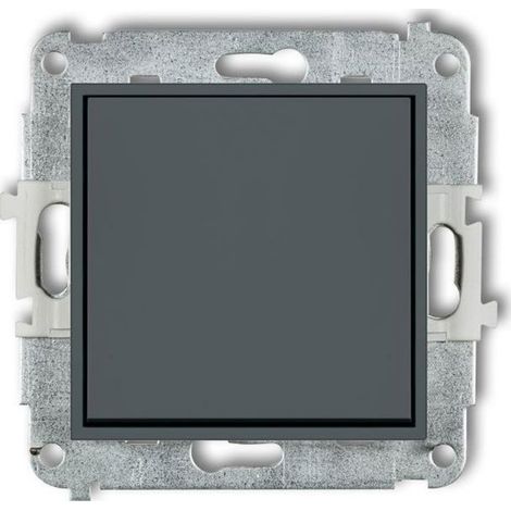 Mini interruptor unipolar, grafito mate, 28MWP-1