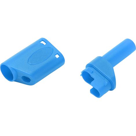 Lot de 20 connecteurs banane de sécurité isolés de 4 mm (22,160 mm) pour prises de connecteurs RC (bleu)
