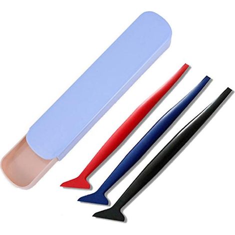 Kit de 5 outils pour la pose de films protecteurs pour vitres de voiture, de films teintés et de films de protection. (1/4)