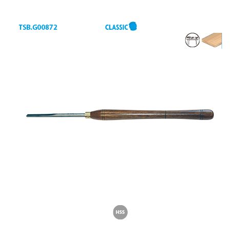 Leman – Gouge à bois 13 mm HSS – Pour finition de surfaces courbes – Coupe nette sans éclat – Outil de précision