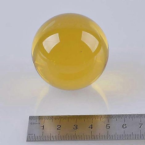 Boule décorative en cristal doré 50 mm (2025) - Décoration artistique (1/5)