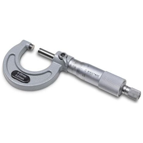 0-25mm Micrometer, Industrial Precision with Lightweight Alloy Hoop, Clutch System and Locking Lever, Precise Work Tool (1/5)