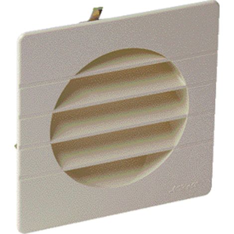 Grille de ventilation à encastrer extérieur pour tubes PVC D 80mm coloris sable - NICOLL - 1GETM80