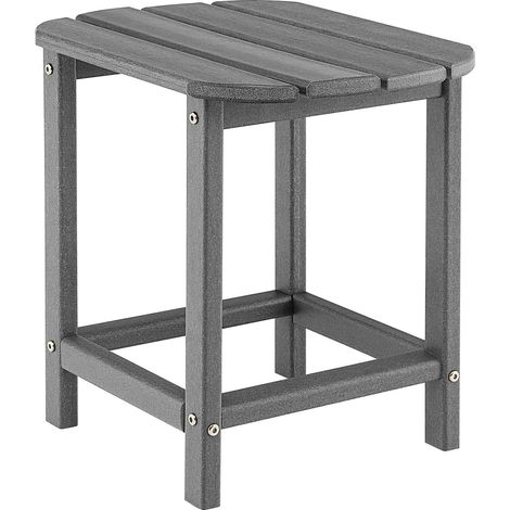 Side Table Indoor Outdoor Garden Patio HDPE Adirondack Rectangular End Table (1/5)