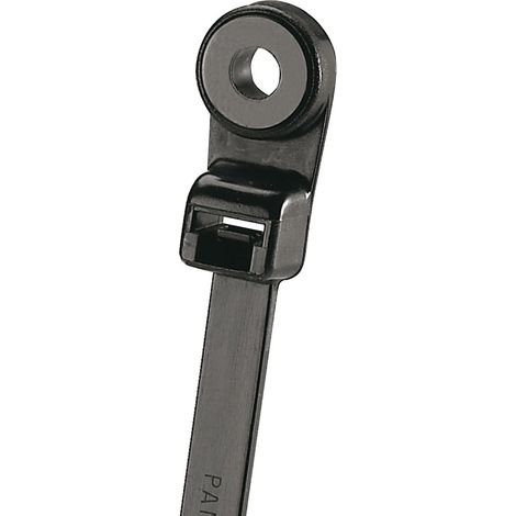 Panduit PLC2S-S10-C0 PLC2S-S10-C0 Kabelbinder 201 mm 4.80 mm Schwarz mit Befestigungsöse, UV-stabili