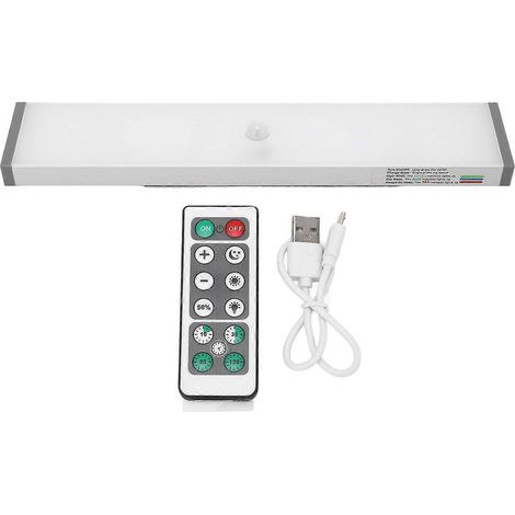 Bewegungsmelder-LED-Unterbauleuchte für Kleiderschrank, USB-wiederaufladbar, magnetisch, batteriebetrieben