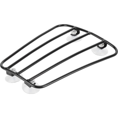 Support de porte-bagages universel style rétro pour réservoir de moto, noir (1/5)