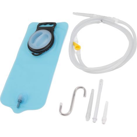TPU-Einlaufbeutel-Set für Zuhause, Schlauch, S-Haken, Reinigungsdüse, Aufbewahrungsbeutel, Einlaufbeutel-Set für Bad und Krankenhaus, 2 l (1/5)