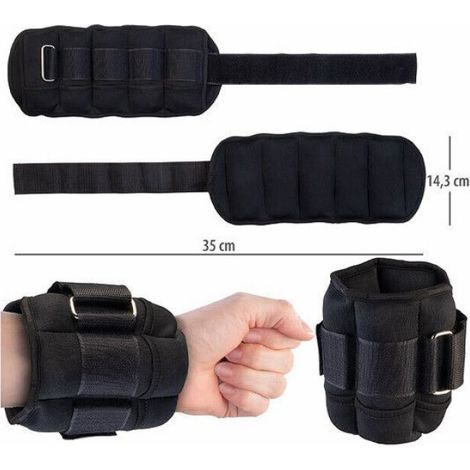 Haltères souples pour chevilles et poignets avec poids ajustable (1/5)