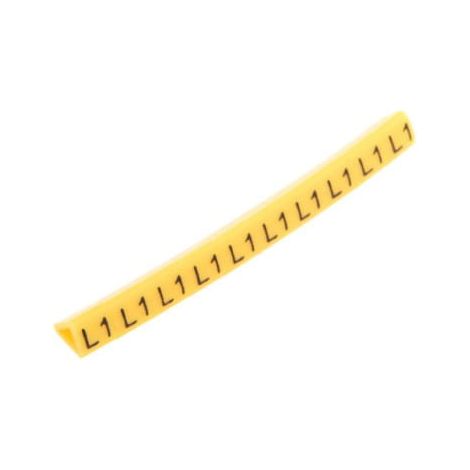 Marqueur de câble OZ-1/L1 jaune E04ZP-01020206000 (100 pièces)