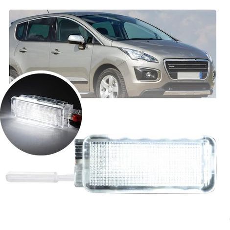 Lampe LED pour boîte à gants éclairage intérieur LED pour pour Citr.oen C2 C3 C5 C6 Peug.eot 1007 406 206 207 3008 coffre et boîte à gants (1/5)