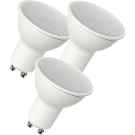3 Ampoules LED GU10 dimmable 480 Lumens Blanc Neutre 4000K, 6 Watts Compatible Variateurs (1/4)