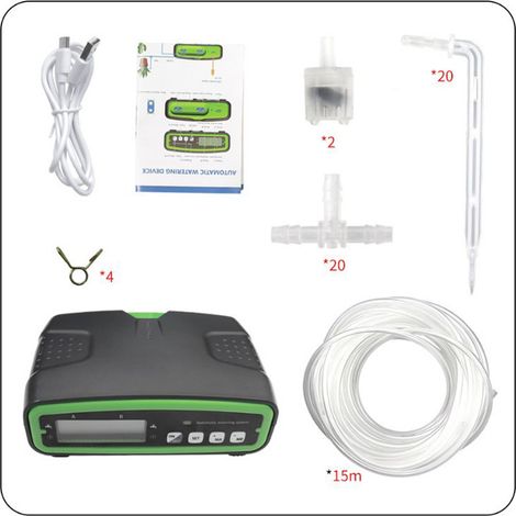 [JAMAIS UTILISÉ]Système d'arrosage automatique intelligent à double pompe avec minuterie pour 20 plantes en pot et fleurs, idéal pour le jardin et la terrasse. Convient également pour l'irrigation gou (1/2)