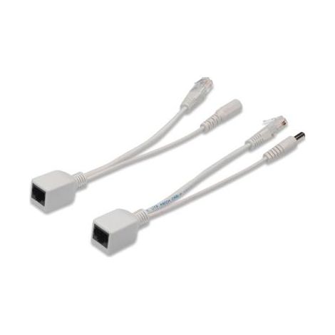 Passiver PoE-Adapter DIGITUS - Fast Ethernet - cable de injector and splitter DC - plug and socket DC de 5,5 mm