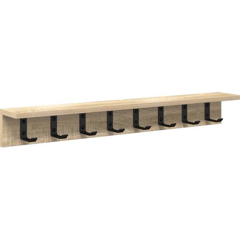 Maison Exclusive - Wandmontierter nachttisch Sonoma-Eiche 80 x 10