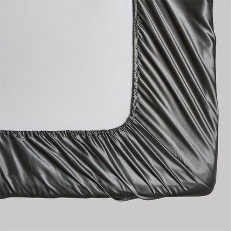 Drap de lit en satin de soie imitation, housse de matelas en satin au toucher frais (1/3)