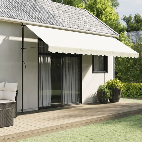 Markisenvolant Creme Gestreift 4,5 m