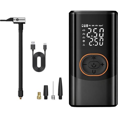 Pompe Électrique Portable,Gonfleur Intelligent sans Fil - (1/5)