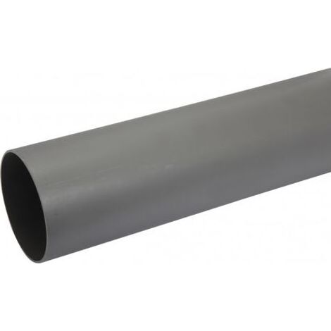 Centrale Brico – Tube d'évacuation PVC 100mm – Longueur 1m – Construction durable pour évacuation eaux usées – Compatible systèmes d'évacuation (1/5)