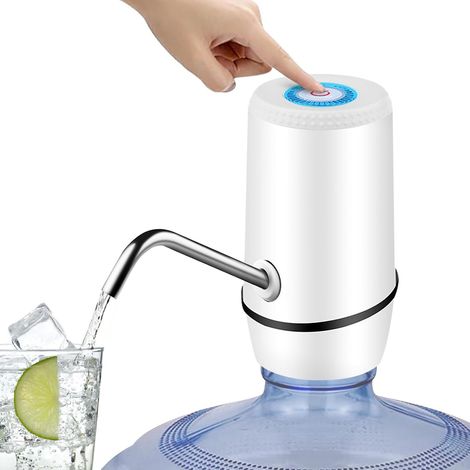 Filiyano-Distributeur d'eau de 5 gallons, pompe à eau électrique portable automatique pour bonbonne de 5 gallons - Blanc (1/5)
