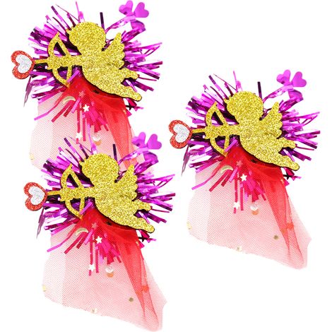 10 Pinces à cheveux, maille décorative, design romantique, accessoires coiffure, femme Saint-Valentin (1/5)