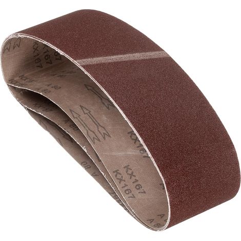 3 Pcs Bandes Abrasives 100mm x 915mm 80 Grain Papier Abrasif (1/5)