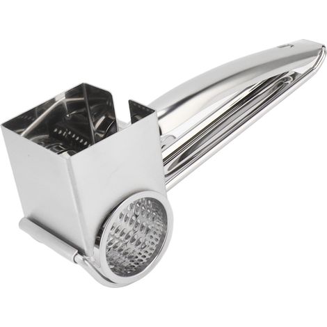 Râpe à fromage rotative manuelle en acier inoxydable antirouille, démontable, facile à nettoyer, idéale pour la cuisine au chocolat. (1/5)