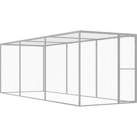 Katzenkäfig 4,5x1,5x1,5 m Verzinkter Stahl