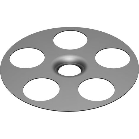 rondelle 35mm FIX-S 50 pcs. 10x rondelle galvanisée épaisseur 0,7mm pour vis de 3,5mm Pour la fixation de panneaux de construction (1/5)