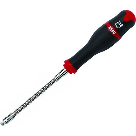 USAG 243 1/4 SN PORTABUSSOLE STELO FLESSIBILE IN ACCIAIO 270 MM CON IMPUGNATURA (1/2)