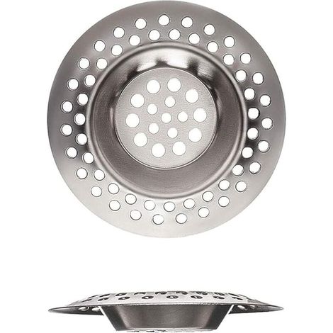 Lot de 2 crépines d'évier en acier inoxydable pour cuisine et salle de bain, buanderie, évier et autres trous de drainage, gadgets de cuisine, idéales pour les ustensiles de cuisine (7 c (1/4)