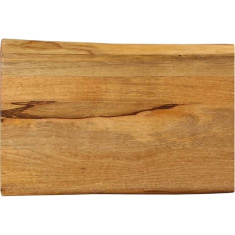 vidaXL Dessus de table 50x40x2,5 cm bord vivant bois massif manguier