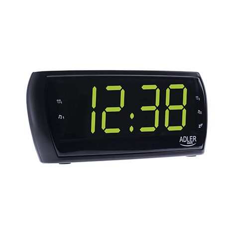 ADLER AD1121 Radiodespertador Digital AM-FM, Gran Pantalla LED, Control de Brillo, Función SNOOZE (1/4)