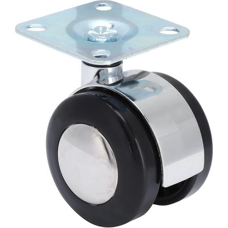 Roulettes robustes et silencieuses en alliage de zinc pour meubles, pivotantes à 360 degrés et auto-orientables, pour armoires et tables (1/5)