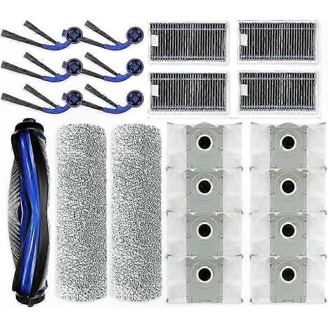 Hauptbürste, HEPA-Filter, Seitenwalze, Wischmopp und Staubbeutel kompatibel mit X9 Pro Omni – komplettes Ersatzteilset, Ersatzteile und Wartungszubehör (1/5)