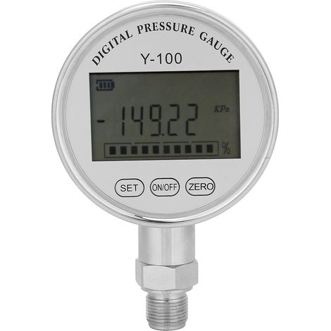 Manomètre numérique hydraulique haute précision Y100, testeur de pression 04MPa, jauge digitale avec affichage LCD, instrument de mesure industriel (1/5)