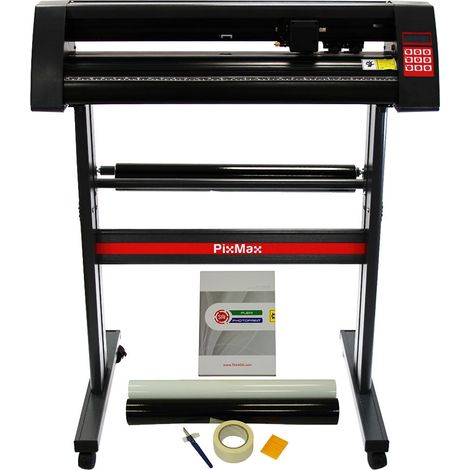 Plotter de Découpe Vinyle PixMax 720mm : Puissant et Convivial avec Œil Optique, Support en Aluminium, Lames Roland, Logiciel Flexi Starter 11, Garantie 24 Mois.