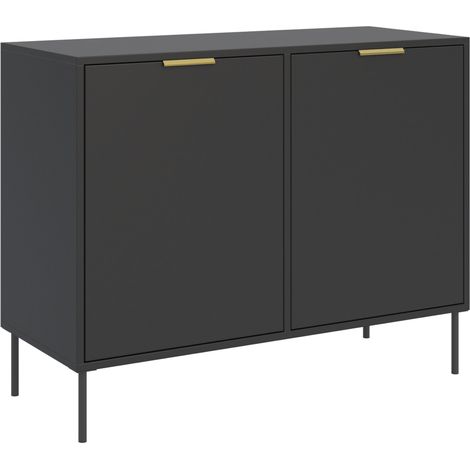Selsey Vena – Sideboard 2-türig, Schwarz, 100 cm