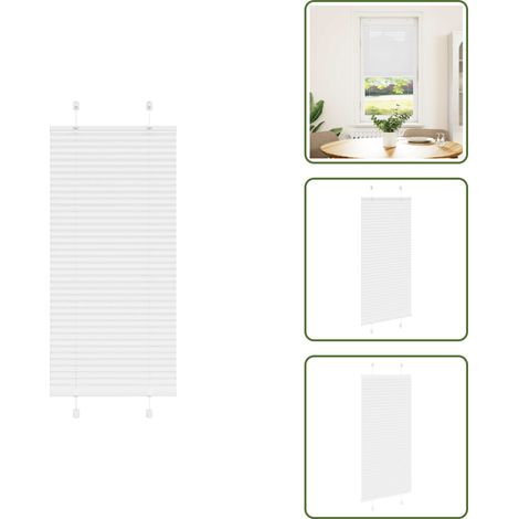 The Living Store Plissee Weiß 60x150 cm Stoffbreite 59,4 cm Polyester - Fensterrollos (1/5)