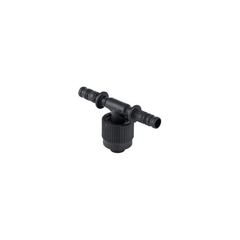 Geberit Mepla Übergangs-T-Stück 632374006 mit MeplaFix Adapter, Ø 20mm /MF20/Ø 16mm