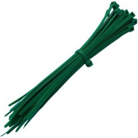AHLSEN 100 Attache Cable Universels VERT -3.6x200mm- Serre Cable et Collier de Serrage Plastique – Solution de Gestion de Câbles Efficace et Robuste - Attaches Cable Vert de Haute Qualité (1/5)